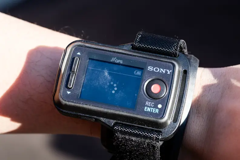 The live-view remote acts as a monitor and the controls for the AZ1.