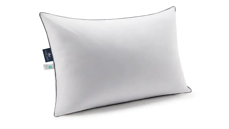 White Pacific Coast 3 Chamber Feather and Down Bed Pillow