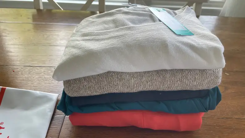 A bundle of shirts from Stitch Fix.