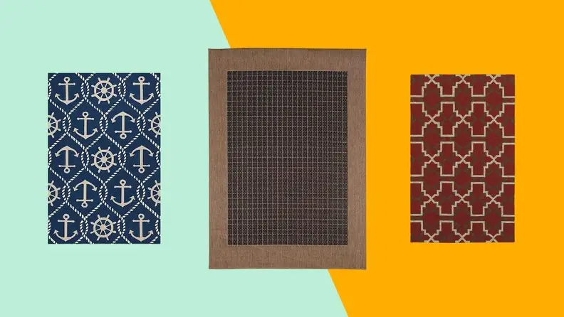 Three assorted rugs.