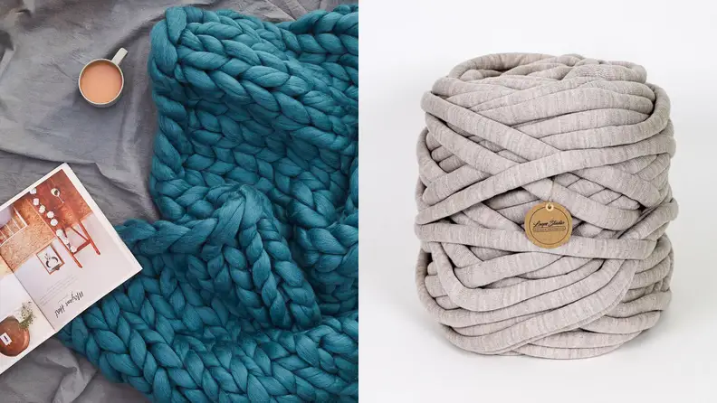 Technically, you could use thick yarn to create a weighted blanket.
