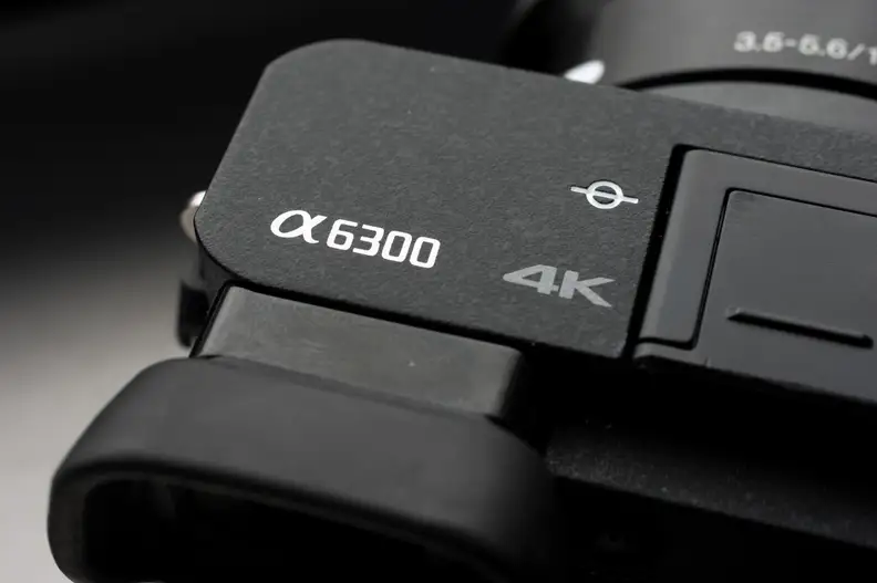 Photo of the A6300 name plate.