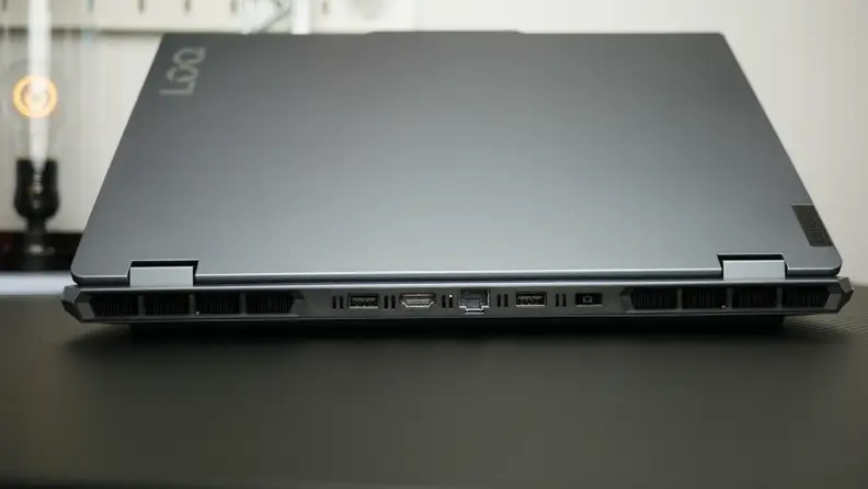 A shot of the back of the laptop.