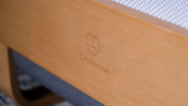 Close-up shot of the Cradlewise logo.