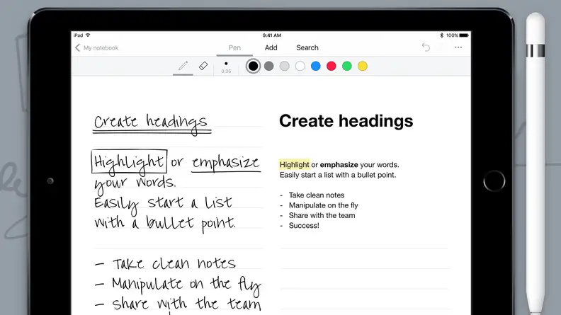 MyScript Nebo Note-Taking Chrome App