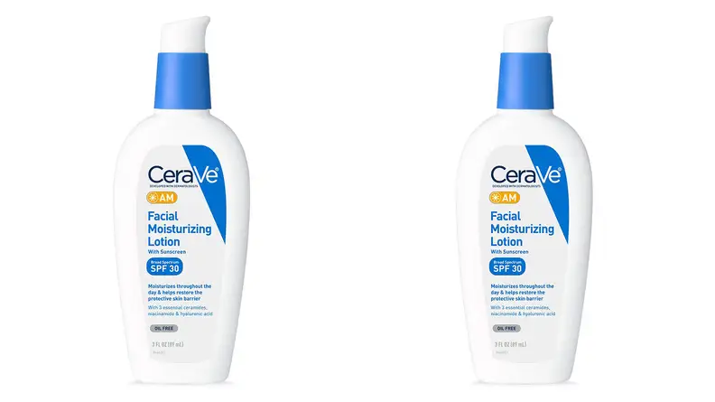 The CeraVe Oil-Free Face Moisturizer with Sunscreen.