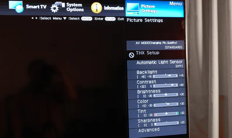 Sharp UD27 menu