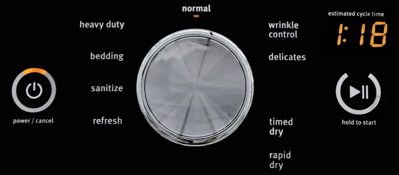 While it may not boast the most expansive list, the inclusion of cycles like Sanitize make the Maytag Maxima MED8100DC more versatile than average.