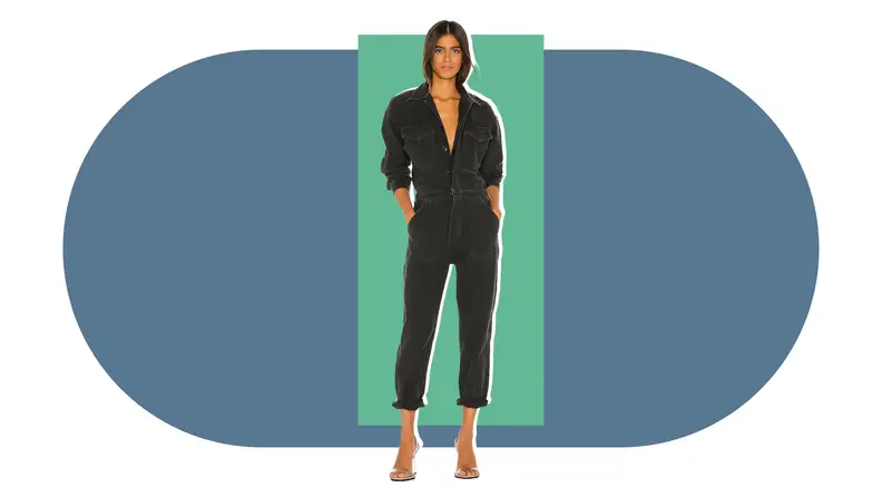 A brown Citizens Of Humanity jumpsuit.
