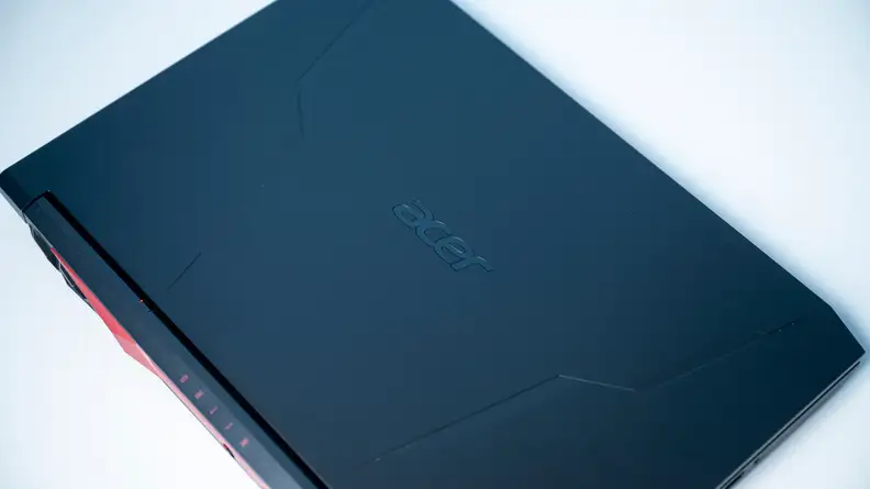 Overhead of closed laptop