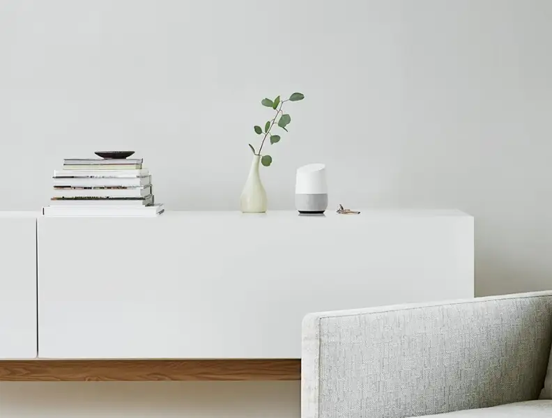 Google Home in living room