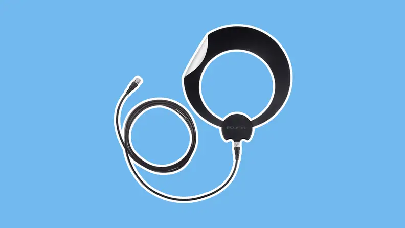 The Antennas Direct on a blue background.