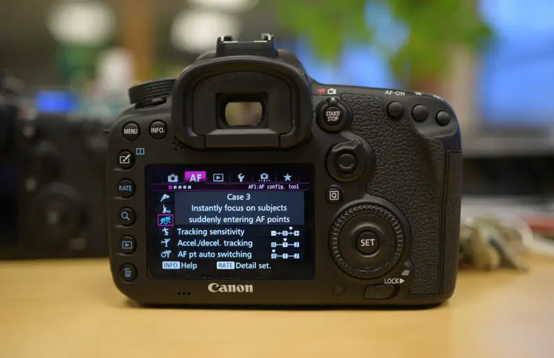 The Canon autofocus menu is, bar none, the most robust available.