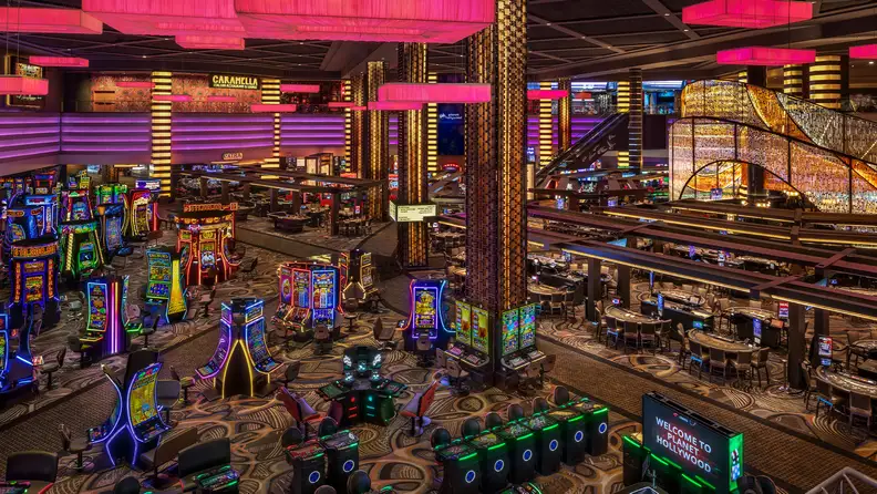 View of the casino from the balcony
