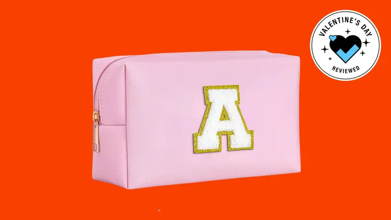TopEaster Personalized Initial Make-Up Bag