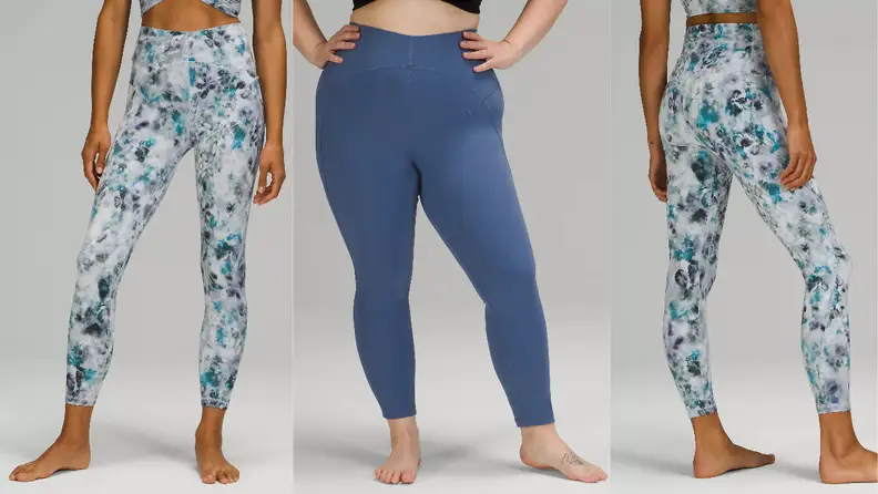 These high-waisted leggings are flattering and supportive.