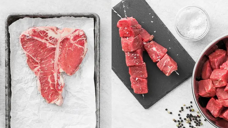 Rastelli's steak and steak skewers