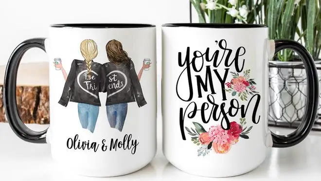 Best friend personalized mugs