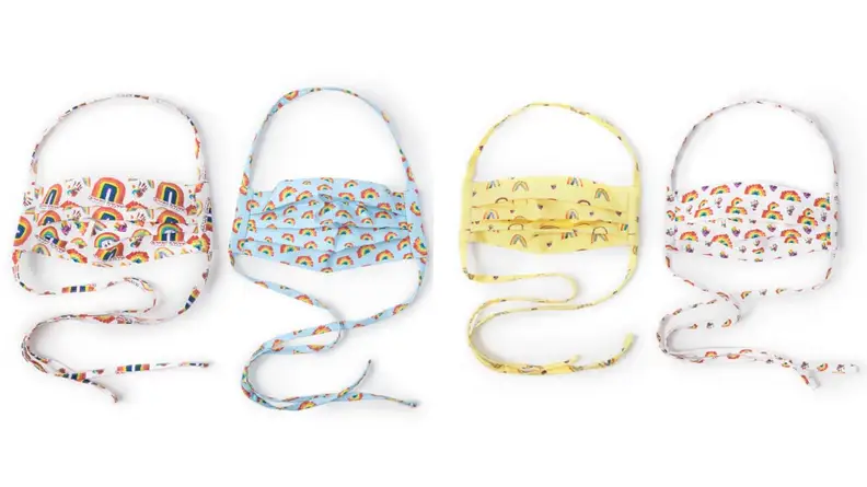 rainbow print mask