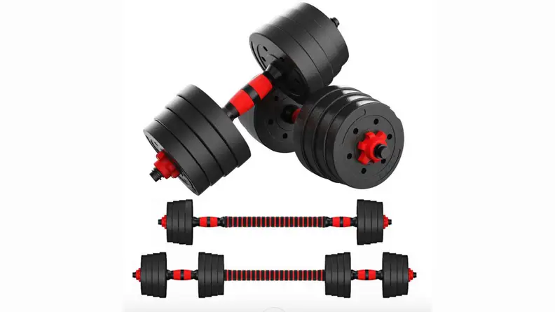 Dumbbells.