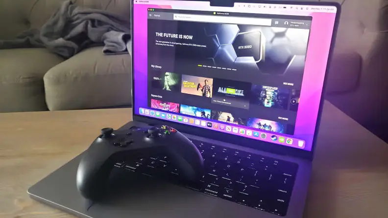 Xbox controller on laptop's keyboard