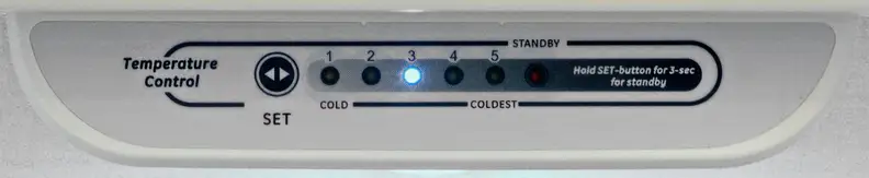 We found that the fridge runs warm, so you'll want to make sure the controls are set a little cooler than you might expect.