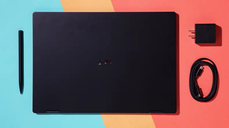 The LG Gram Pro 16 and its contents.