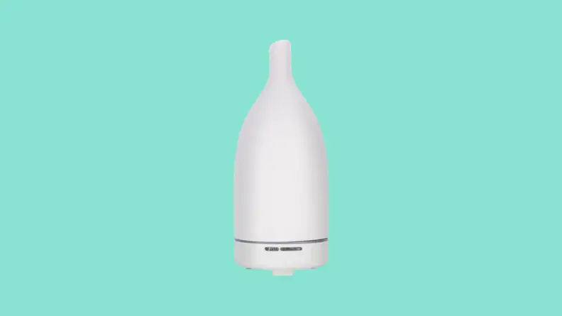 Diffuser against teal background