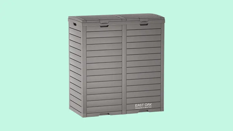 Product image of the East Oak Trash Can.