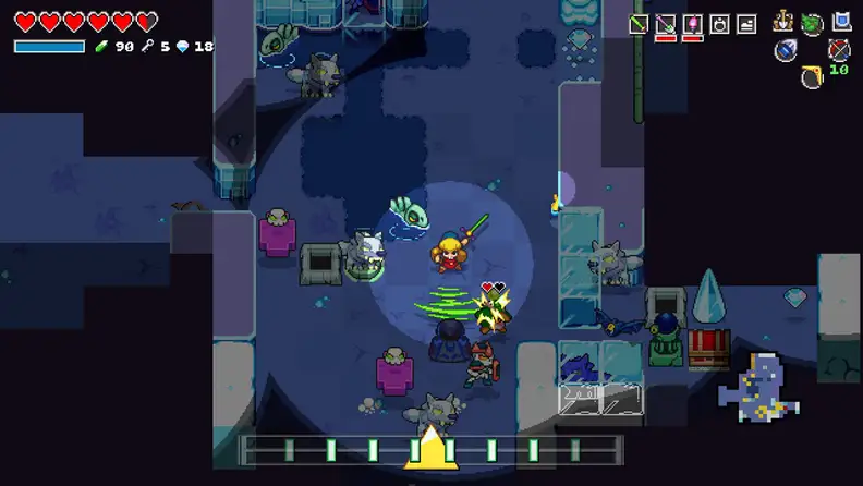 Cadence of Hyrule is a 2D dungeon crawler