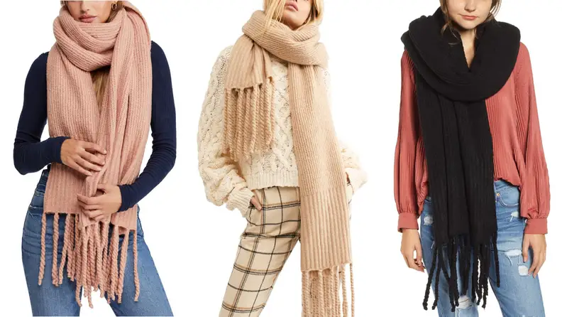 Bulky scarves are the ultimate winter accessory.