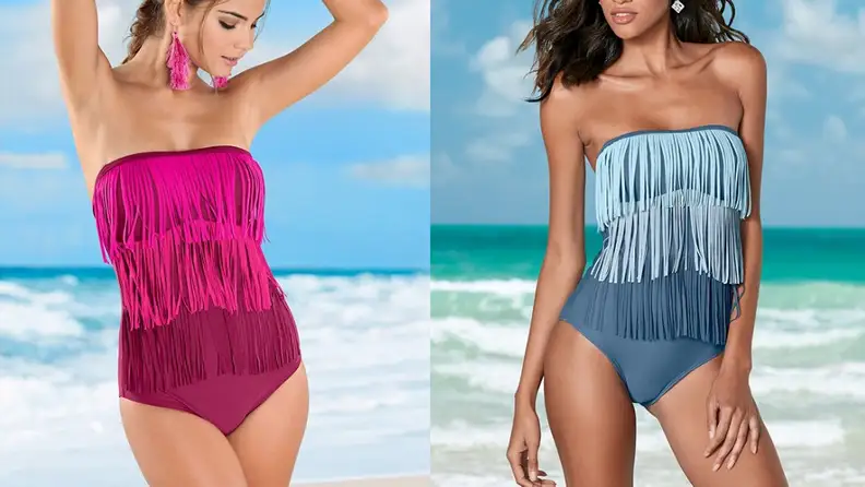 Venus Slimming Fringe one-piece swimsuit