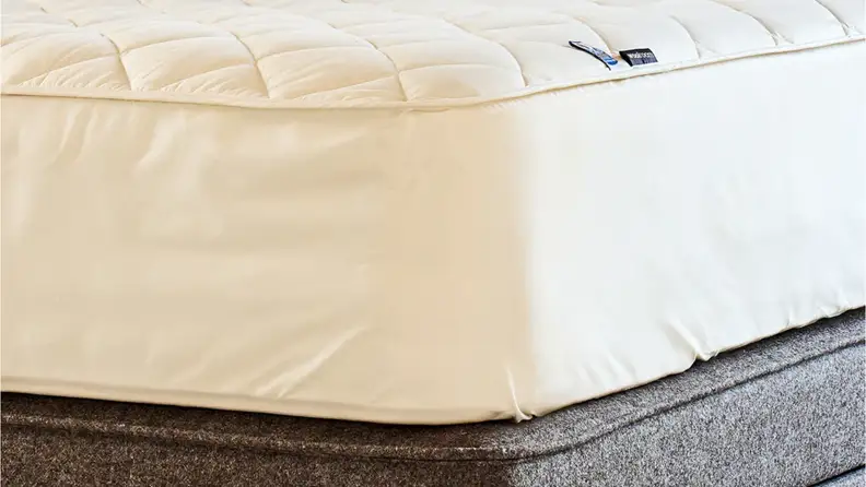 White Woolroom Deluxe Washable Wool Mattress Protector.