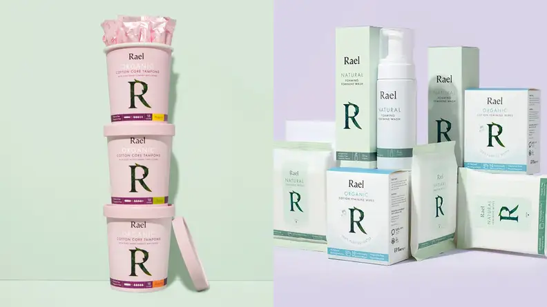 The Rael Organic Cotton Tampons and line of menstrual products.