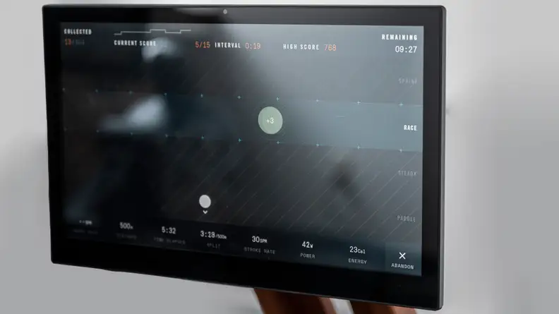 Ergatta meteors game playing on touchscreen.