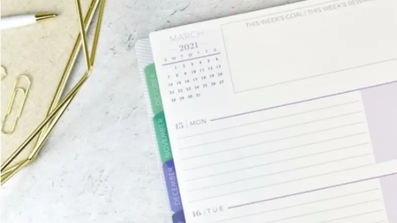 Help older kids stay organized with a weekly planner.
