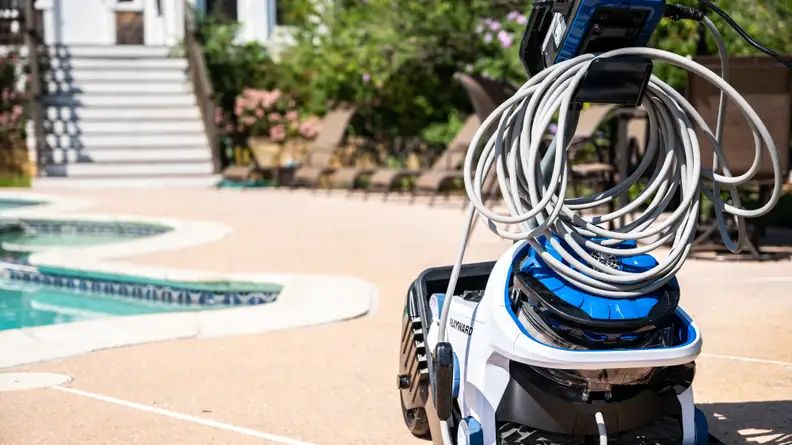 This electricity-based pool cleaner can keep your pool free of debris without being hooked up to the pump.