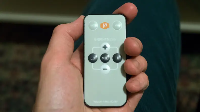 The remote control for a bias LED light strip