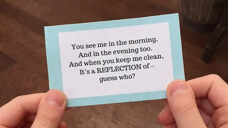 They'll have to decode the rhymes in order to complete this creative hunt.