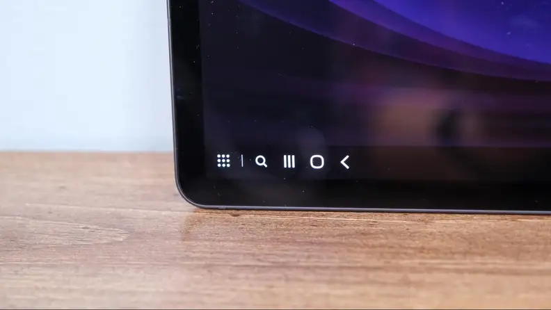 A close up of the Galaxy Tab S9+'s DeX UI