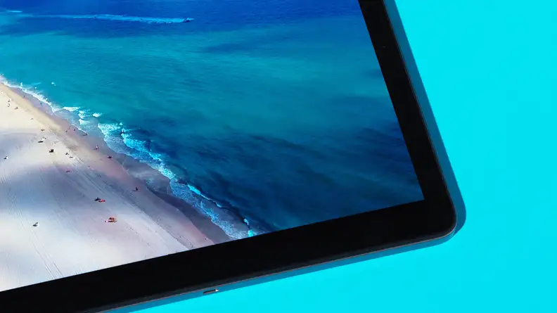 Review Lenovo Tab P11 Pro's OLED display, zoomed in on.