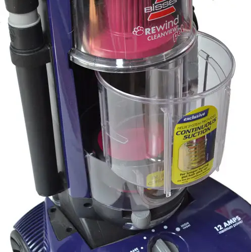 Bagless vacuum dirt receptacle
