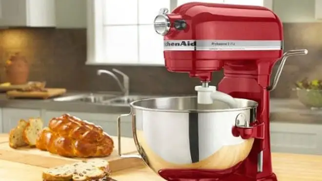 A standing mixer.