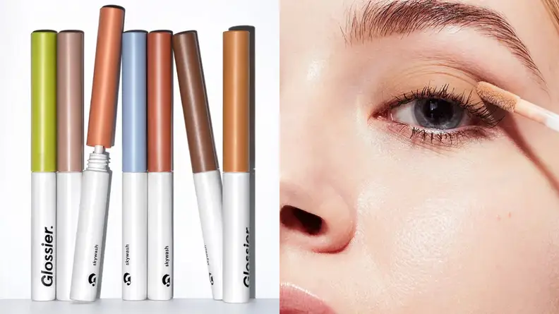 The Glossier Skywash Sheer Matte Lid Tint.