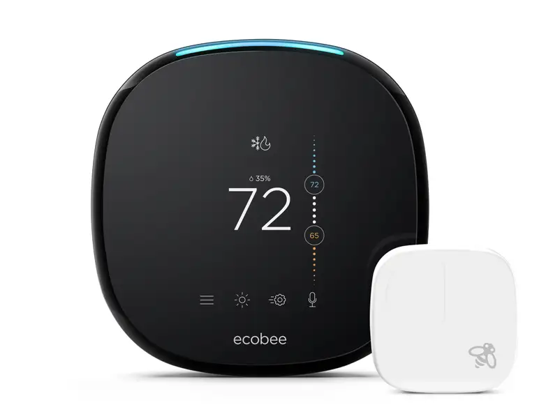 The Ecobee4 smart thermostat with Alexa