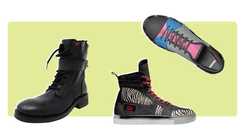 Nik Kacy boot, sneaker, high top.