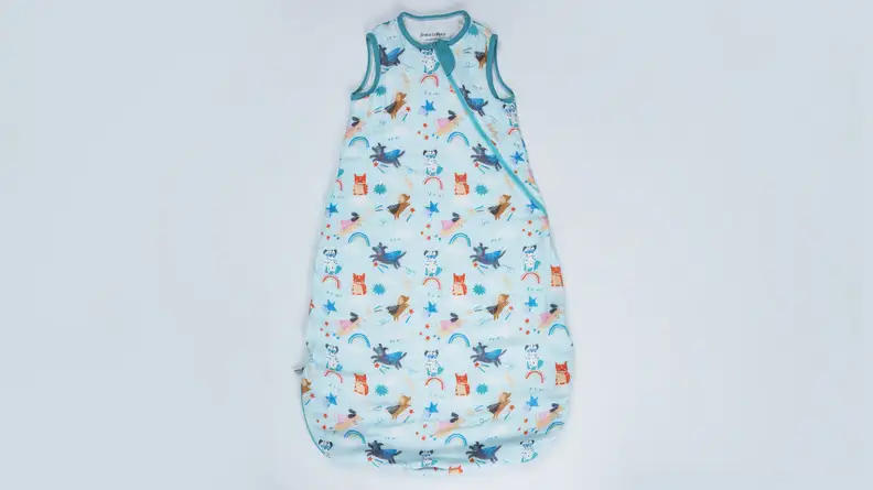 The LouLou Lollipop sleep sack on a gray background