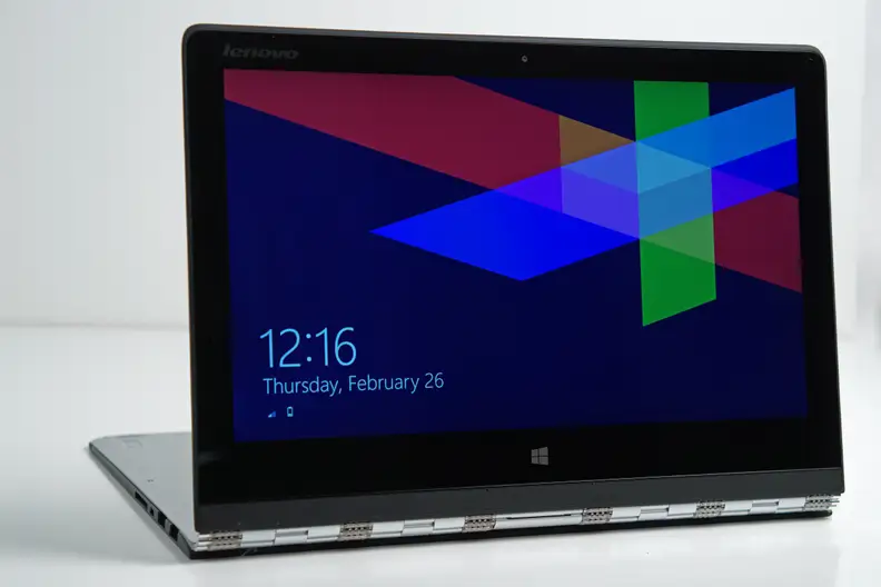 With Stand Mode, the keyboard is tucked out of the way leaving you to use the touchscreen.