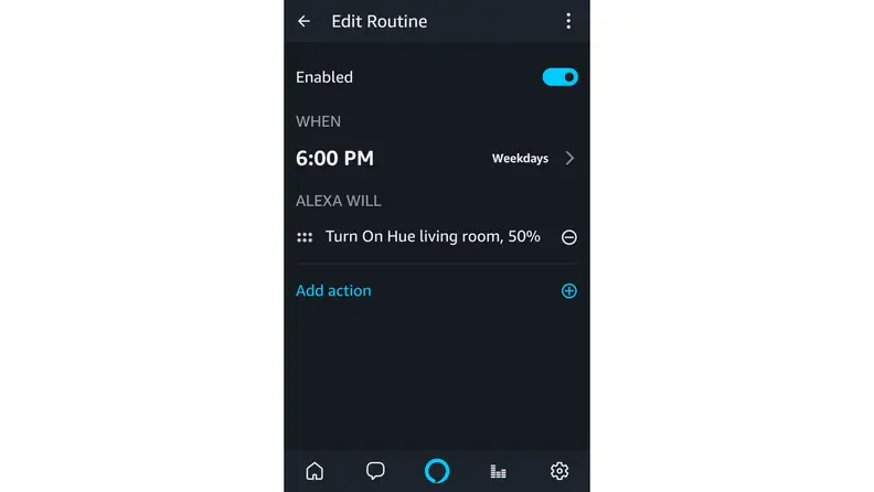 Build routines with Amazon Alexa