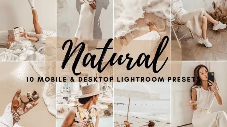 collage of different photo presets